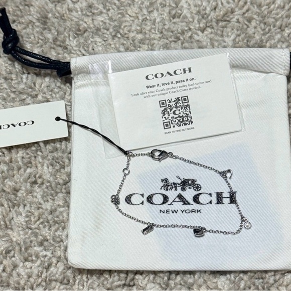 Coach Silver Charm Bracelet